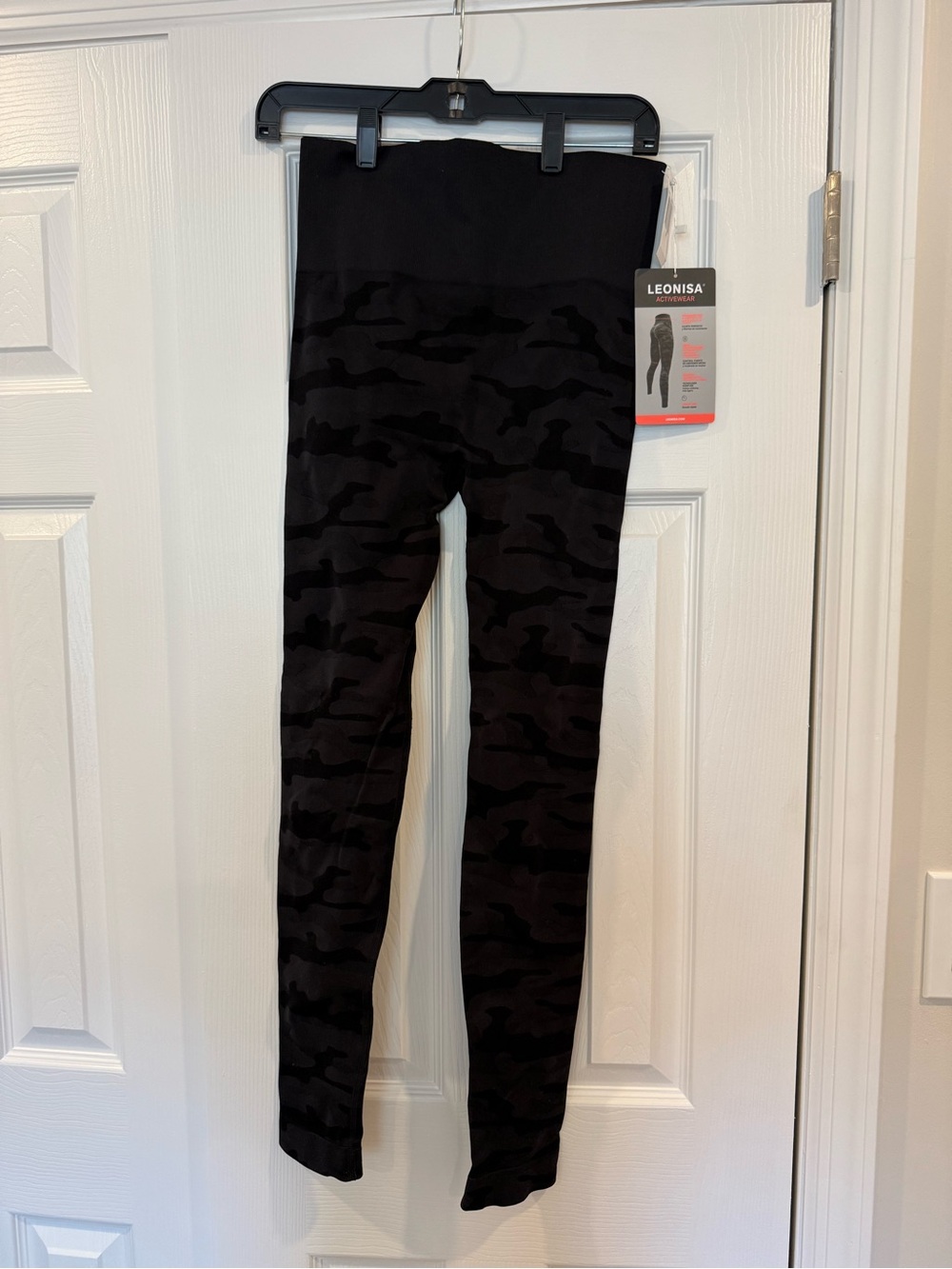 NWT Leonisa Black Camouflage Leggings